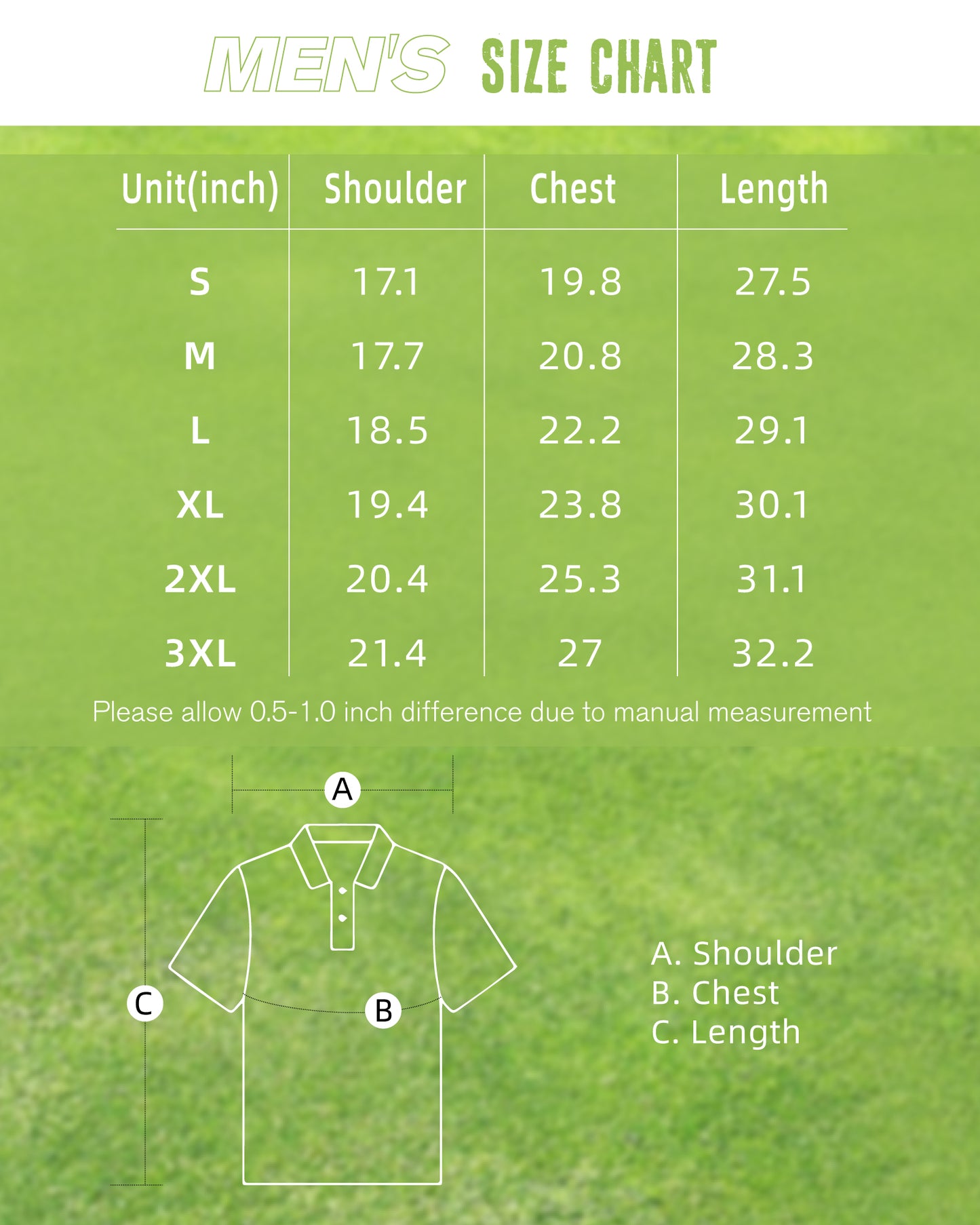 Polera Golf Hombre - Diseño Hojas Tropicales