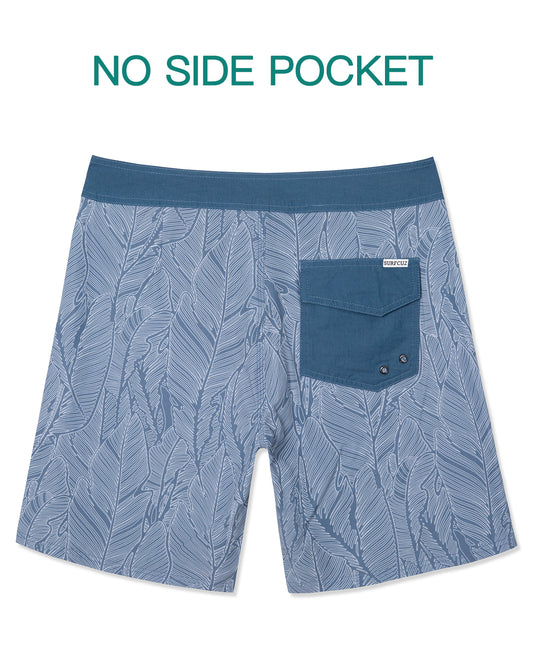 Traje de Baño Hombre - Estilo Boardshort Vintage - Color Blue Cruzer