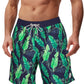 Traje de baño Hombre - Diseño estampado floral hojas verdes - Secado rápido