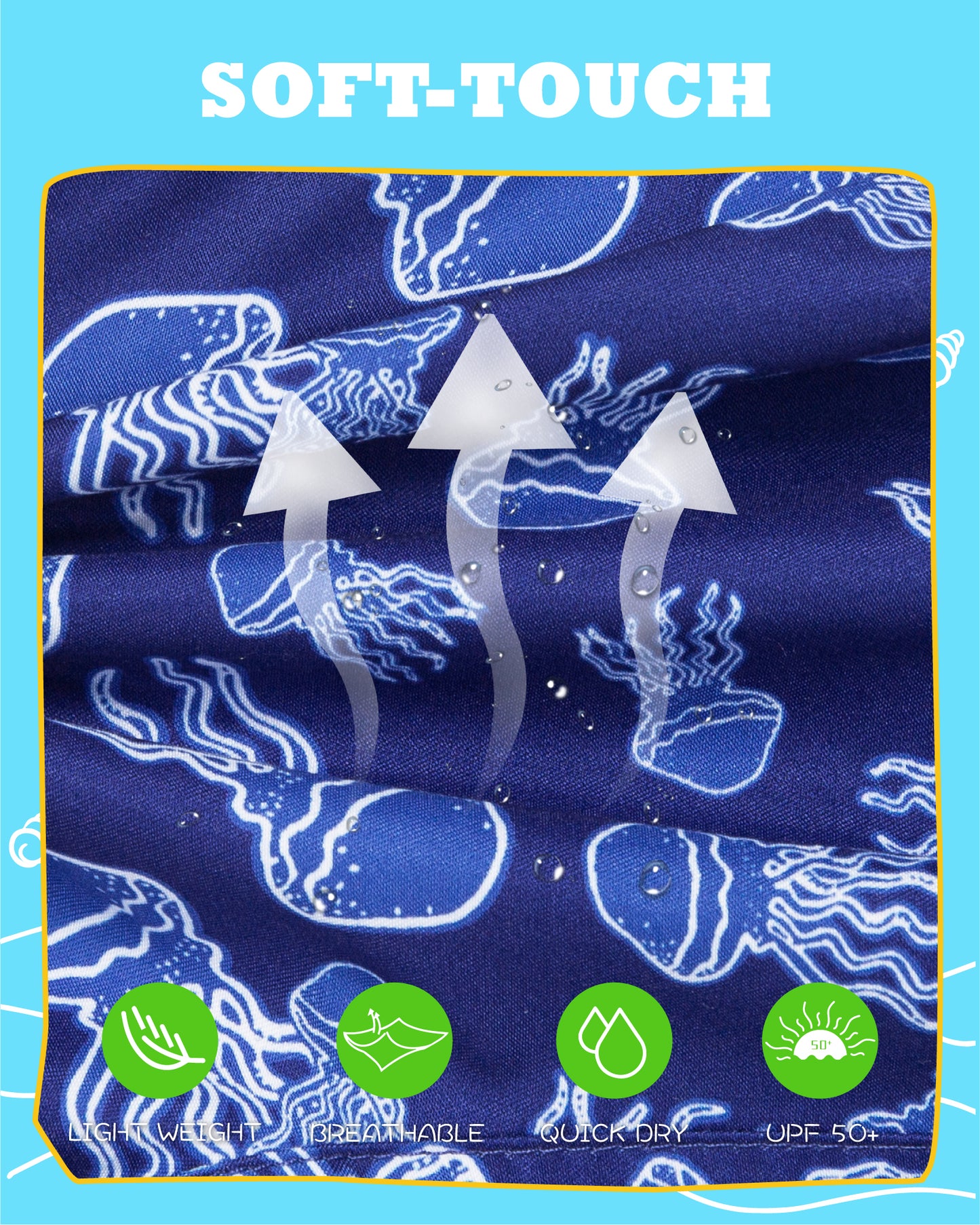 Traje de baño Niño - Diseño medusas - FPS 50+