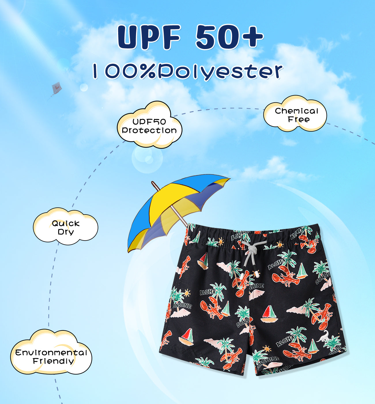 Traje de baño Niño - Diseño marítimo - FPS 50+